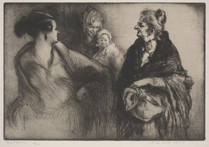 De Mooie Neus, Venetië (Il bel naso, Venise) door Edgar Chahine