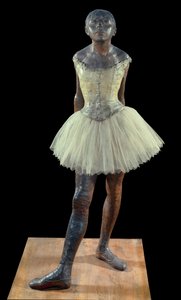 14 jaar oude of grote danseres gekleed door Edgar Degas