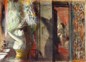 Kleedkamer van actrices, c.1885