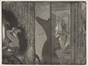 Actrices in hun kleedkamers door Edgar Degas