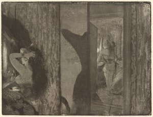 Actrices in hun kleedkamers door Edgar Degas