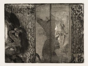 Actrices in hun kleedkamers door Edgar Degas