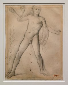 Alexander en benen studie. Rond 1859-1861. Zwarte inkt en grafiet op papier