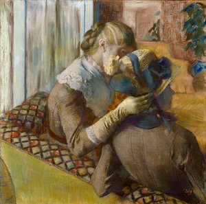 Bij de Modiste door Edgar Degas