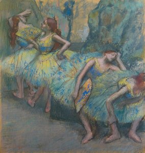 Balletdansers in de coulissen