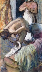 Ontbijt na het bad door Edgar Degas