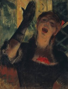 Café Zanger door Edgar Degas
