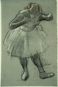 Danser Buigt Voorover door Edgar Degas