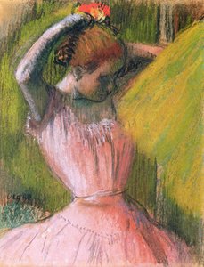 Danseres die haar haar schikt, ca. 1900-12