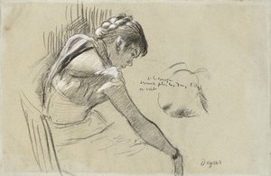 Danseres in rust (1879) door Edgar Degas