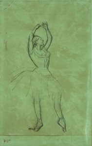 Danseres met opgeheven armen