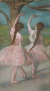 Dansers in Roze door Edgar Degas