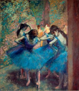 Dansers in blauw, c.1890
