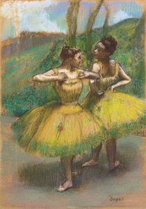 Dansers met gele jurken; Danseuses jupes jaunes, ca. 1896