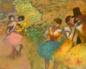 Dansers (Backstage bij de Opéra) door Edgar Degas