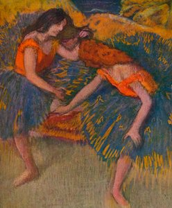 Deux Danseuses Corsages Jaunes, ca. 1902 door Edgar Degas
