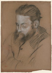 Diego Martelli, 1879 door Edgar Degas