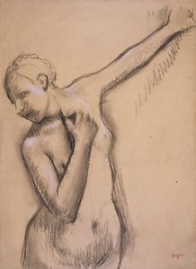 Halfnaakt meisje, ca. 1895