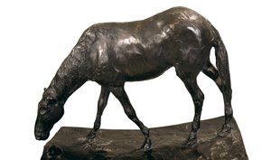 Paard bij de drinkbak, sculptuur door Edgar Degas
