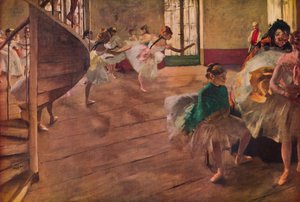 La Repetition, 1877 door Edgar Degas