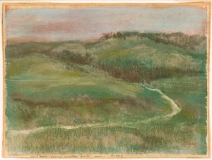 Landschap door Edgar Degas