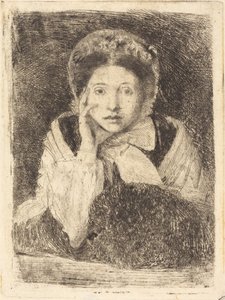 Marguerite De Gas, de Zus van de Kunstenaar, 1860-1862 door Edgar Degas
