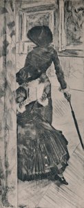 Mary Cassatt in het Louvre, ca. 1880, 1946