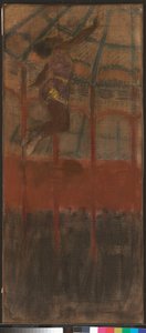 Miss La La in het Cirque Fernando door Edgar Degas