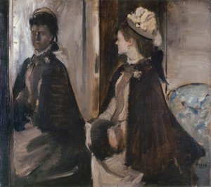 Mevrouw Jeantaud in de Spiegel door Edgar Degas