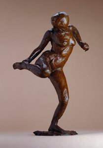 Naakt kijkt naar de zool van haar rechtervoet door Edgar Degas