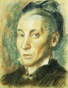 Portret van een vrouw, 1881-85 door Edgar Degas