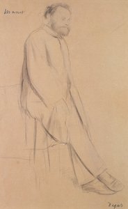 Portret van Edouard Manet door Edgar Degas