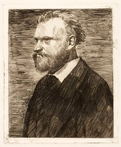 Portret van Edouard Manet, pub. 1864 door Edgar Degas