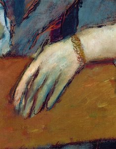 Portret van Helene Rouart (1886) (detail) door Edgar Degas