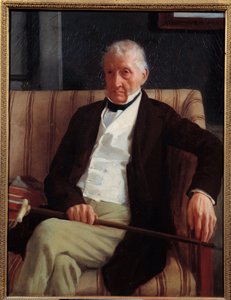 Portret van Hilaire Degas (1770-1858), grootvader van de kunstenaar. Schilderij door Edgar Degas (1834-1917)