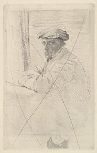 Portret van de Graveur Joseph Tourny, 1857
