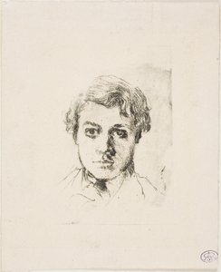 René De Gas, de broer van de kunstenaar door Edgar Degas