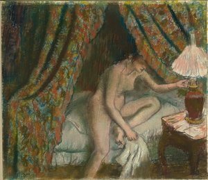 Terugtredend door Edgar Degas