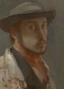 Zelfportret, c.1857?-58 door Edgar Degas
