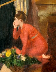 Semiramis Bouwt Babylon onvoltooid, detail, 1860-1862 door Edgar Degas