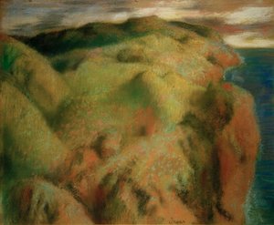 Steile kust door Edgar Degas
