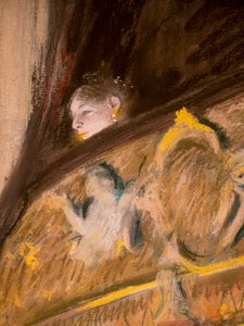 Studie van een loge in het theater (detail). 1880.