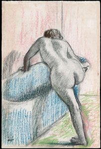 Het bad door Edgar Degas