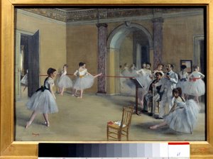 De Dansfoyer bij de Opera Rue Le Peletier