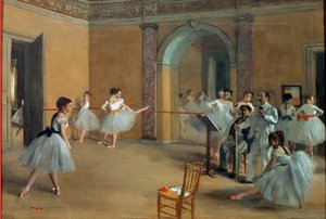 De dansfoyer in de opera aan de rue Le Peletier