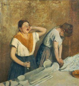 De wasvrouwen door Edgar Degas