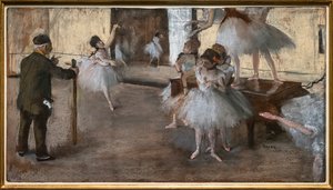 De dansles. Rond 1876. door Edgar Degas