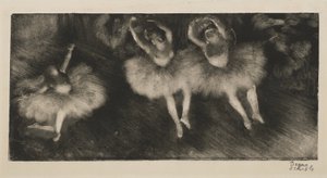 Drie balletdansers, ca. 1878 door Edgar Degas