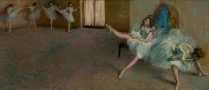 Voor het ballet. 1890/92 door Edgar Degas