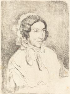 Vrouw met een Gerimpelde Muts Dame âgée door Edgar Degas